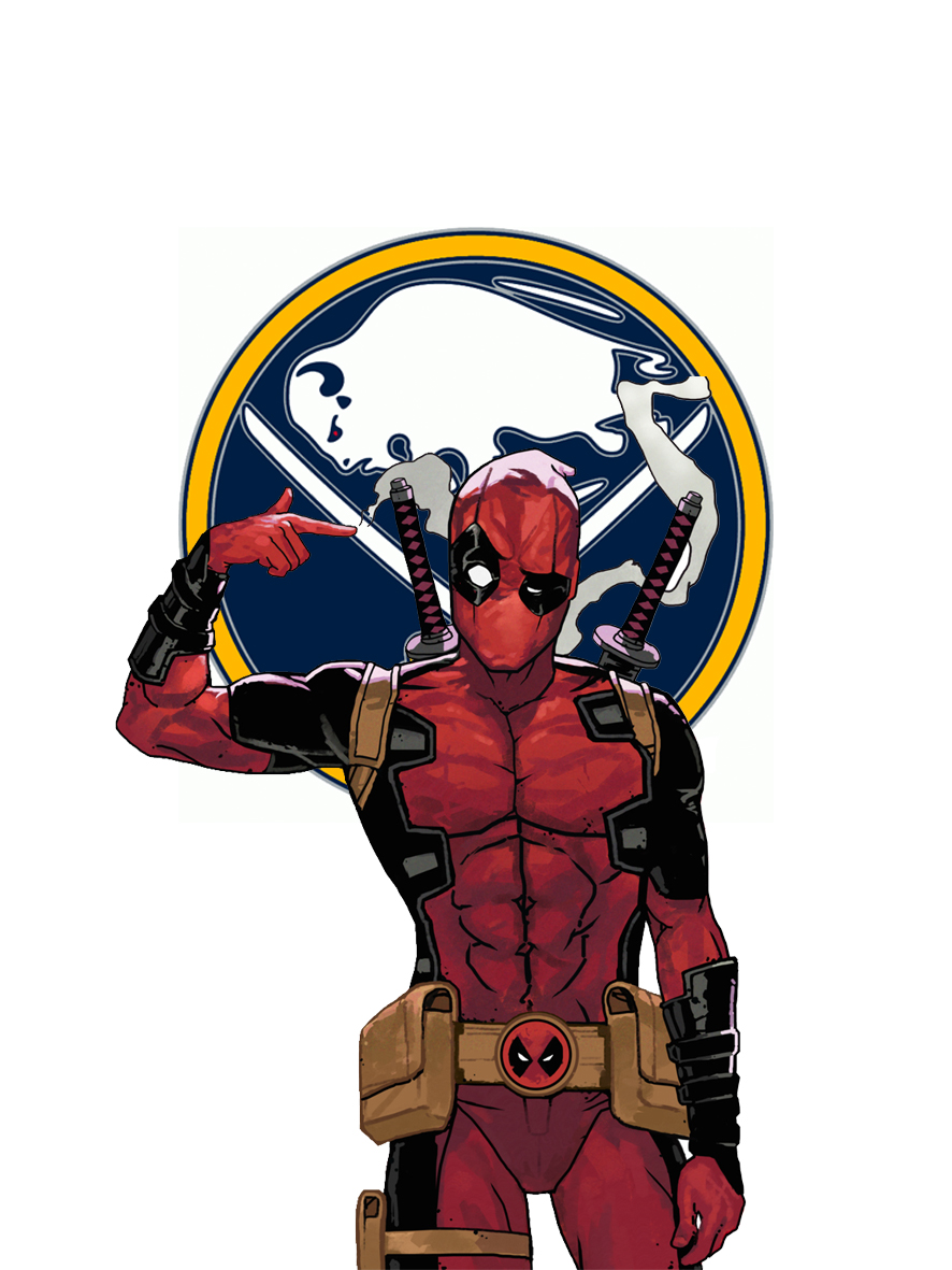 Buffalo Sabres Deadpool Logo vinyl decal